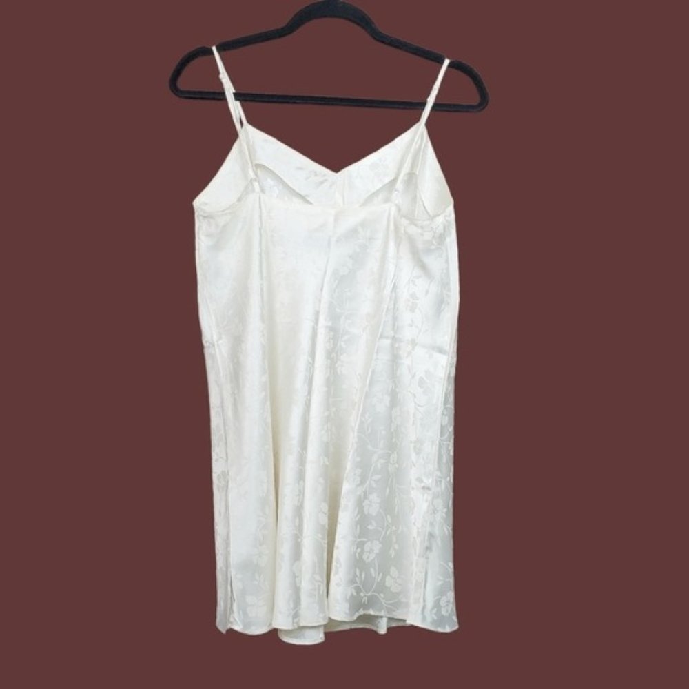 Cacique Womens Ivory Floral Damask Slip Size S - Picture 5 of 6